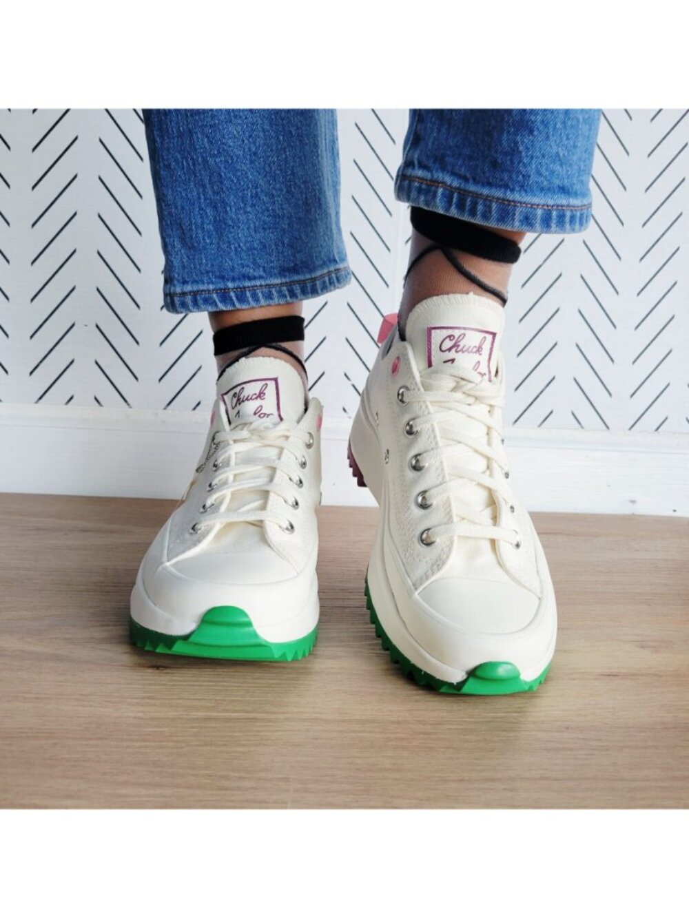 ❤️Converse Run Star Hike Platform Color Pop Sz 8.5 Women's Shoes Sneaker A14271C - Picture 6 of 13